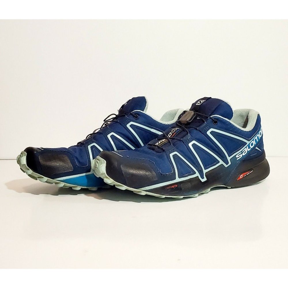Salomon Speedcross 4 Women's Size 7 Trail Running Shoes Poseidon Blue Hiking